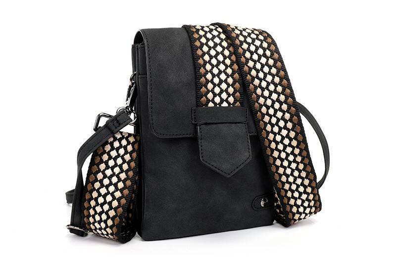 Telefoontasje / Crossbody tasje Nancy Metz - Zwart