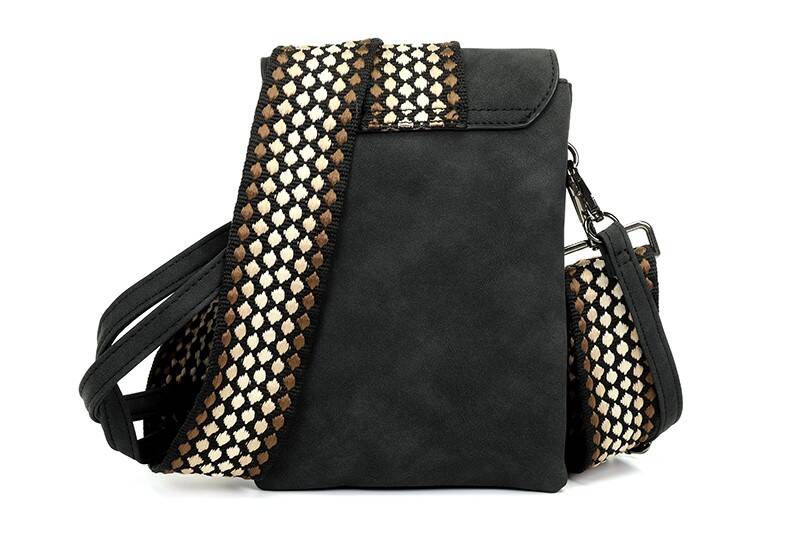 Telefoontasje / Crossbody tasje Nancy Metz - Zwart