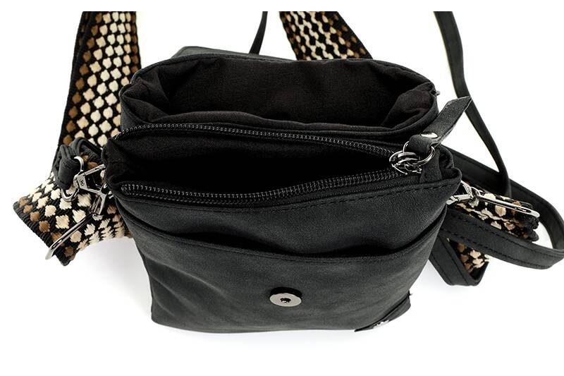 Telefoontasje / Crossbody tasje Nancy Metz - Zwart